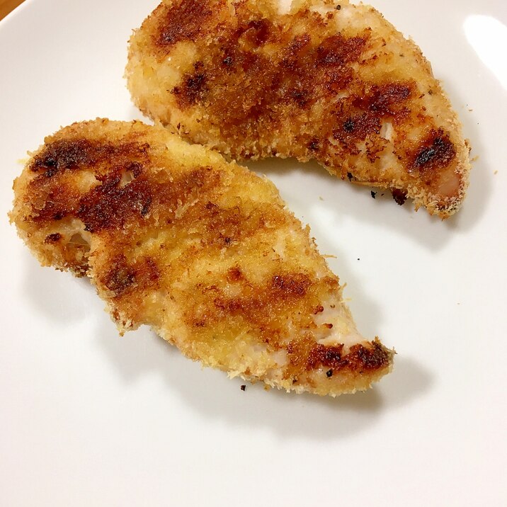 漬け込み鶏肉のささみdeグリルパン粉焼き